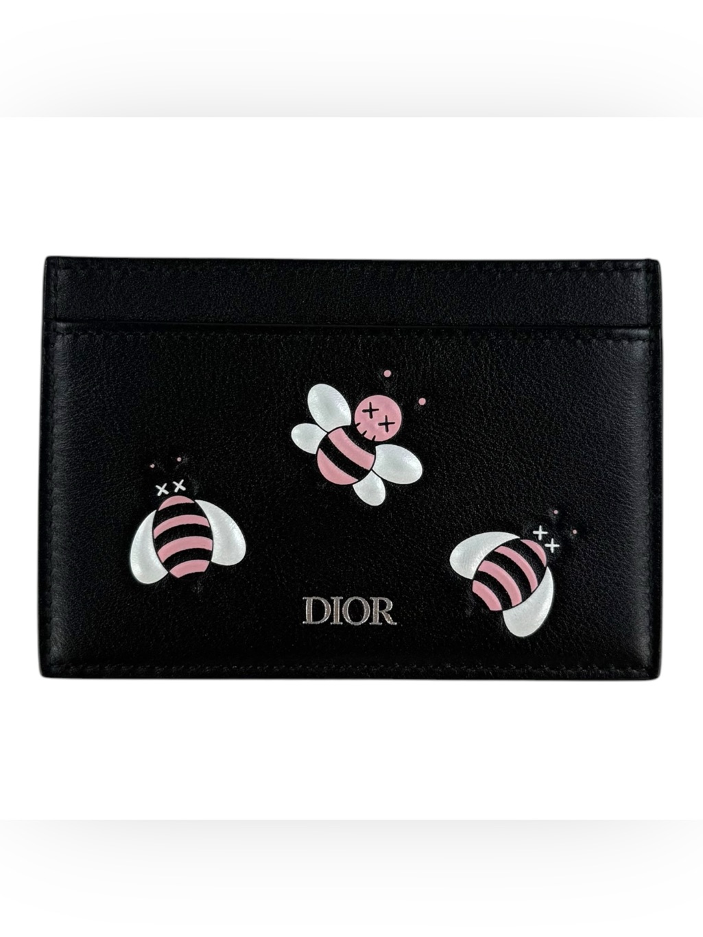 Dior X Kaws Bee Leather Card Holder Wallet